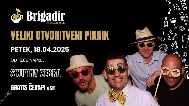 Veliki otvoritveni piknik Brigadir Coffee & Club